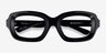 Borough Black AcetateEyeglass Frames from EyeBuyDirect, Closed View