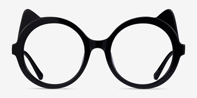 Tonks Black Gold AcetateEyeglass Frames from EyeBuyDirect, Front View