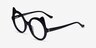 Tonks Black Gold AcetateEyeglass Frames from EyeBuyDirect, Angle View