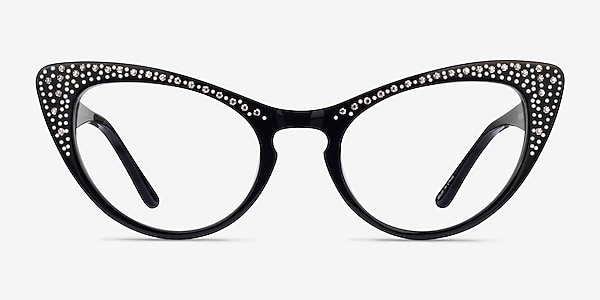 Abyssinian Black Acetate Eyeglass Frames