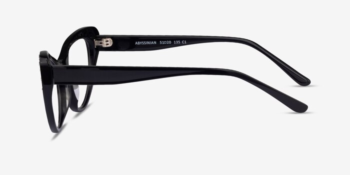 Abyssinian Black Acetate Eyeglass Frames from EyeBuyDirect