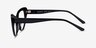 Abyssinian Black AcetateEyeglass Frames from EyeBuyDirect, Side View