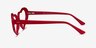 Sweet Milky Red AcetateEyeglass Frames from EyeBuyDirect, Side View