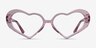Sweet Crystal Pink AcetateEyeglass Frames from EyeBuyDirect, Front View