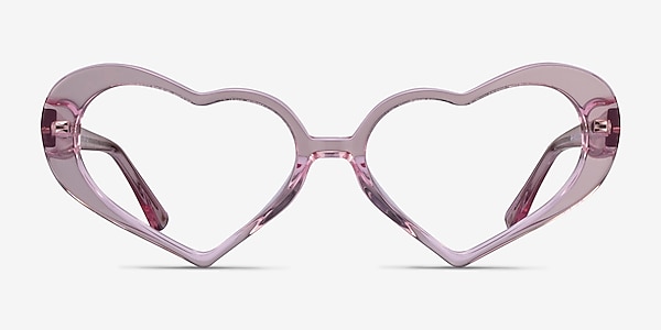 Sweet Crystal Pink Acetate Eyeglass Frames