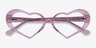 Sweet Crystal Pink AcetateEyeglass Frames from EyeBuyDirect, Closed View