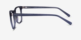 Promise Crystal Blue Green Acétate Montures de lunettes de vue d'EyeBuyDirect, Vue de Côté