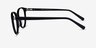 Lennon Black AcetateEyeglass Frames from EyeBuyDirect, Side View