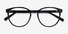 Lennon Black AcetateEyeglass Frames from EyeBuyDirect, Closed View