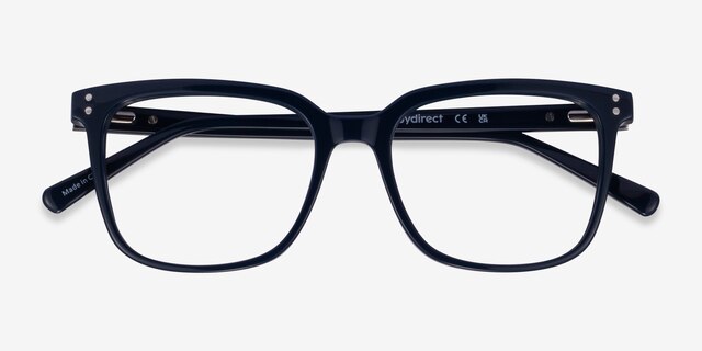 Amia Navy AcetateEyeglass Frames from EyeBuyDirect, Closed View