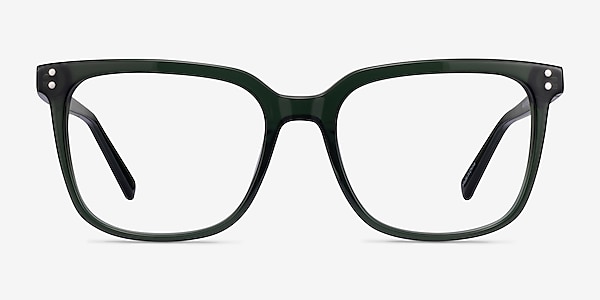 Amia Crystal Green Acetate Eyeglass Frames