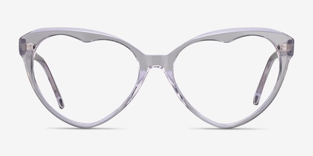 Cara Clear Crystal AcetateEyeglass Frames from EyeBuyDirect, Front View