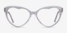 Cara Clear Crystal AcetateEyeglass Frames from EyeBuyDirect, Front View