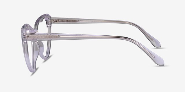 Cara Clear Crystal AcetateEyeglass Frames from EyeBuyDirect, Side View