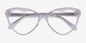 Cara Clear Crystal AcetateEyeglass Frames from EyeBuyDirect, Closed View