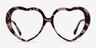 Suki Pink Tortoise AcétateMontures de lunettes de vue d'EyeBuyDirect, Vue de Face