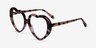 Suki Pink Tortoise AcétateMontures de lunettes de vue d'EyeBuyDirect, Vue d'Angle