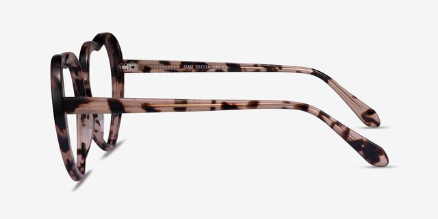 Suki Pink Tortoise AcétateMontures de lunettes de vue d'EyeBuyDirect, Vue de Côté