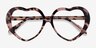 Suki Pink Tortoise AcétateMontures de lunettes de vue d'EyeBuyDirect, Vue Rapprochée