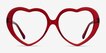 Suki Crystal Red AcetateEyeglass Frames from EyeBuyDirect, Front View