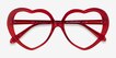 Suki Crystal Red AcetateEyeglass Frames from EyeBuyDirect, Closed View