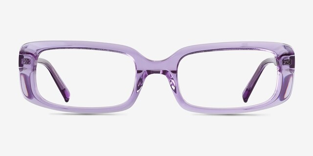 Anita Crystal Purple AcetateEyeglass Frames from EyeBuyDirect, Front View