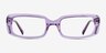 Anita Crystal Purple AcetateEyeglass Frames from EyeBuyDirect, Front View