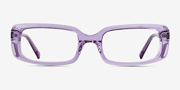 Anita Crystal Purple Acetate Eyeglass Frames