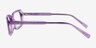 Anita Crystal Purple AcetateEyeglass Frames from EyeBuyDirect, Side View