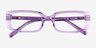 Anita Crystal Purple AcetateEyeglass Frames from EyeBuyDirect, Closed View
