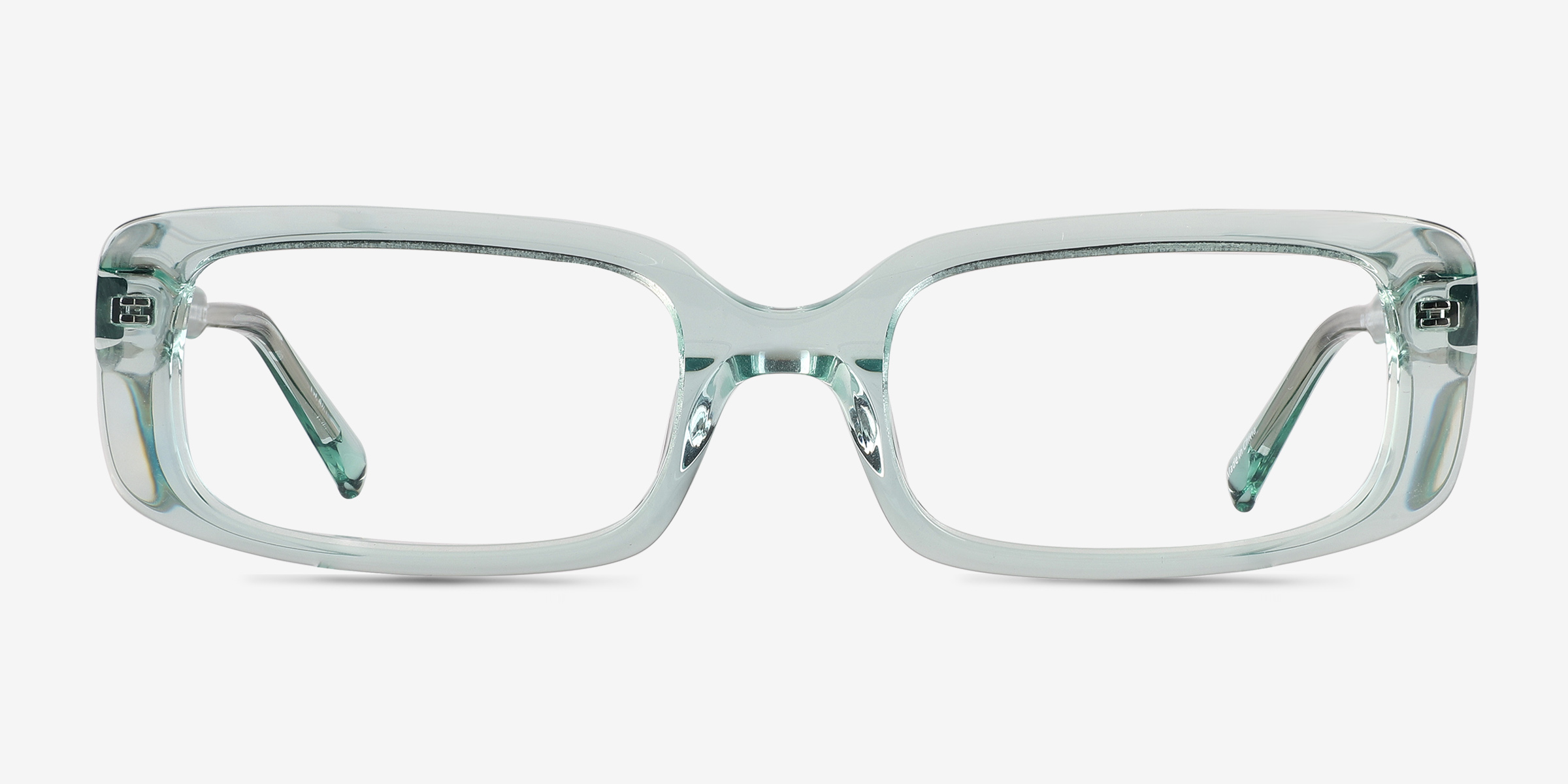 Anita Rectangle Crystal Light Green Glasses for Women Eyebuydirect