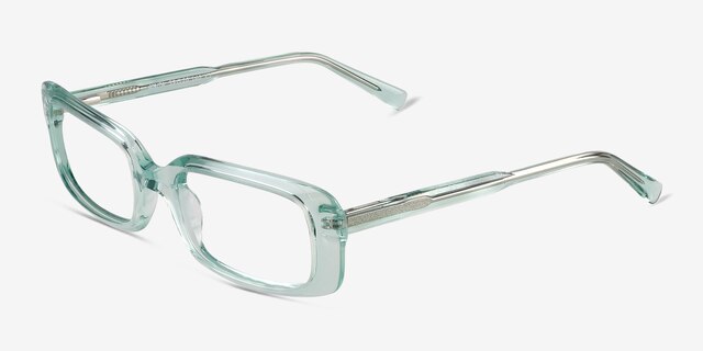 Anita Crystal Light Green AcetateEyeglass Frames from EyeBuyDirect, Angle View