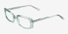 Anita Crystal Light Green AcetateEyeglass Frames from EyeBuyDirect, Angle View