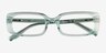 Anita Crystal Light Green AcetateEyeglass Frames from EyeBuyDirect, Closed View
