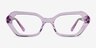 Lucille Crystal Mauve AcetateEyeglass Frames from EyeBuyDirect, Front View