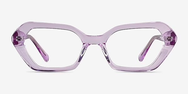 Lucille Crystal Mauve Acetate Eyeglass Frames