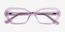 Lucille Crystal Mauve AcetateEyeglass Frames from EyeBuyDirect, Closed View