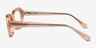 Lucille Crystal Light Orange AcetateEyeglass Frames from EyeBuyDirect, Side View