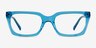 Petula Crystal Fluo Blue AcetateEyeglass Frames from EyeBuyDirect, Front View