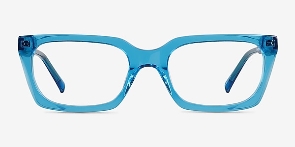 Petula Crystal Fluo Blue Acetate Eyeglass Frames