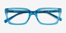 Petula Crystal Fluo Blue AcetateEyeglass Frames from EyeBuyDirect, Closed View