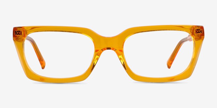 Petula Crystal Orange Acetate Eyeglass Frames from EyeBuyDirect