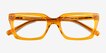 Petula Crystal Orange AcetateEyeglass Frames from EyeBuyDirect, Closed View