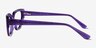 Faye Crystal Purple AcetateEyeglass Frames from EyeBuyDirect, Side View
