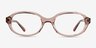 Patti Crystal Beige AcetateEyeglass Frames from EyeBuyDirect, Front View