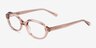 Patti Crystal Beige AcetateEyeglass Frames from EyeBuyDirect, Angle View