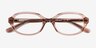 Patti Crystal Beige AcetateEyeglass Frames from EyeBuyDirect, Closed View