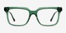 Sandie Crystal Green AcetateEyeglass Frames from EyeBuyDirect, Front View