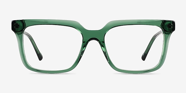 Sandie Crystal Green Acetate Eyeglass Frames
