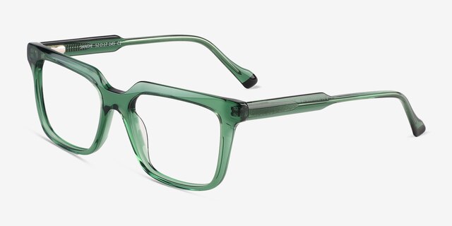 Sandie Crystal Green AcetateEyeglass Frames from EyeBuyDirect, Angle View